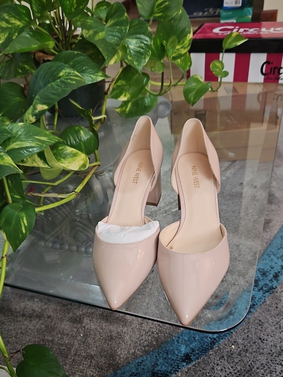 Nine West Shoes - Nine West Blush Patent Pointed D'Orsay Heels